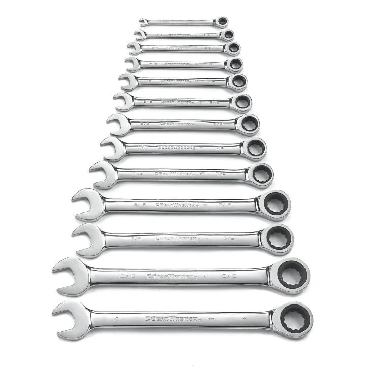 GearWrench SAE Combination Ratcheting Wrench Tool Set